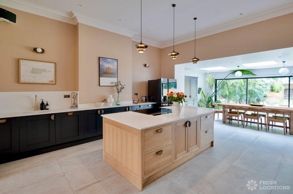 Best kitchen shoot locations: what makes a great kitchen in a location house 6 Persimmon shoot location london 1